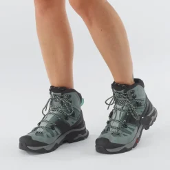 Salomon Hiking Shoes & Boots|Hiking Boots-Womens Quest 4 GTX Boots - Slate-Trooper-Opal Blue