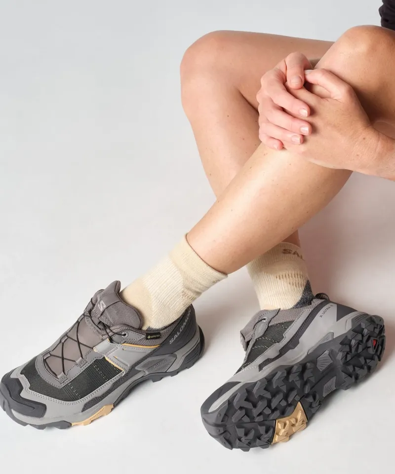 Salomon Hiking Shoes & Boots|Walking Shoes-Womens X Ultra 5 GTX Shoe - Plum Kitten-Nine Iron-Soft Clay