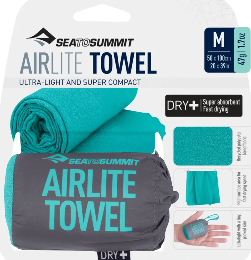 Sea To Summit Toiletries & Personal Hygiene-Airlite Towel - M - Baltic