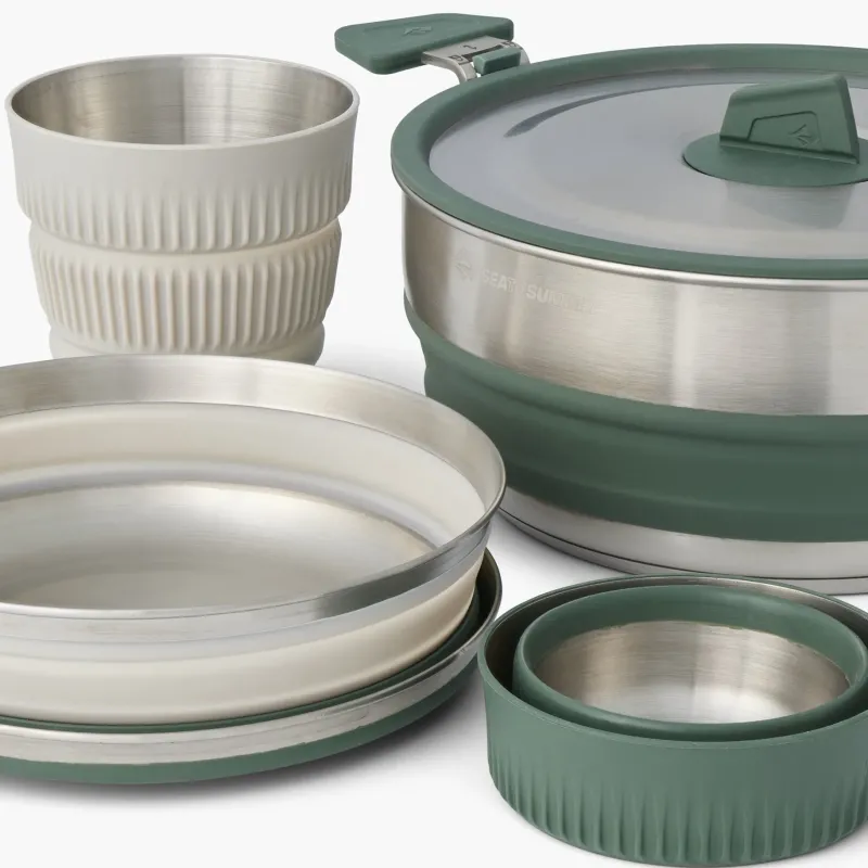 Sea To Summit Pots, Pans & Kettles-Detour Stainless Steel One Pot Cook Set - 5 Piece