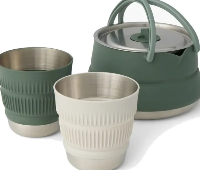 Sea To Summit Pots, Pans & Kettles-Detour Stainless Steel Kettle Cook Set - 2P - 3 Piece