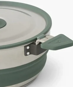 Sea To Summit Pots, Pans & Kettles-Detour Stainless Steel Collapsible Pot - 3L
