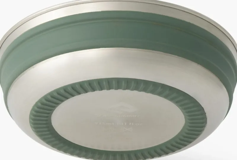 Sea To Summit Plates, Bowls, Cups & Utensils-Detour Stainless Steel Collapsible Bowl - M - Laurel Wreath