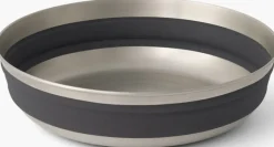 Sea To Summit Plates, Bowls, Cups & Utensils-Detour Stainless Steel Collapsible Bowl - L - Beluga