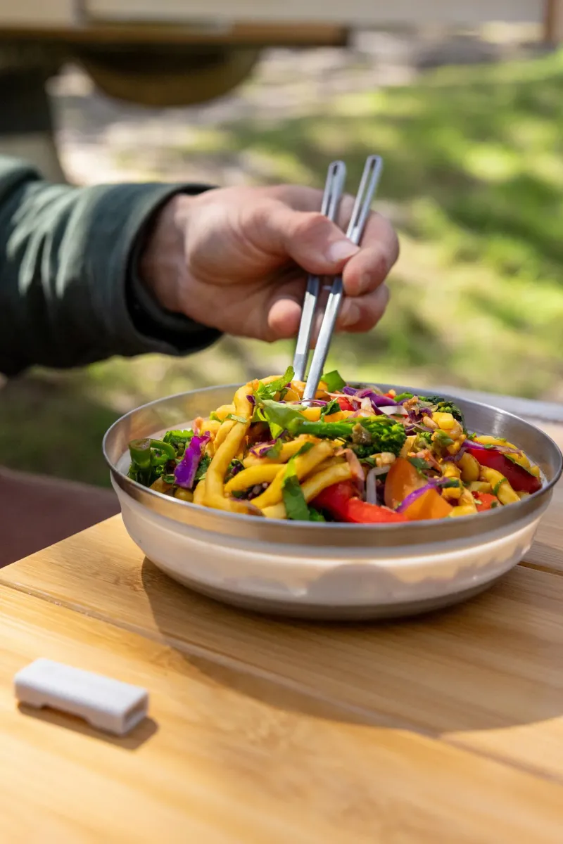 Sea To Summit Plates, Bowls, Cups & Utensils-Detour Stainless Steel Collapsible Bowl - L - Moonstruck