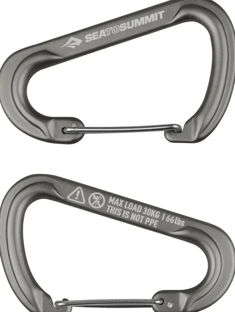 Sea To Summit Buckles & Straps-Large Accessory Carabiners - 2pcs - Grey