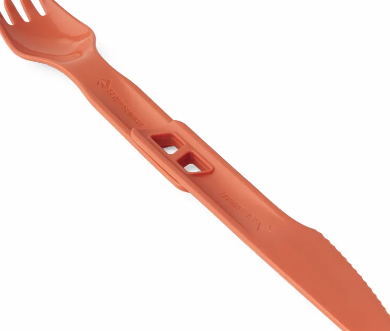 Sea To Summit Plates, Bowls, Cups & Utensils-Passage Cutlery Set - 2 Piece - Spicy Orange