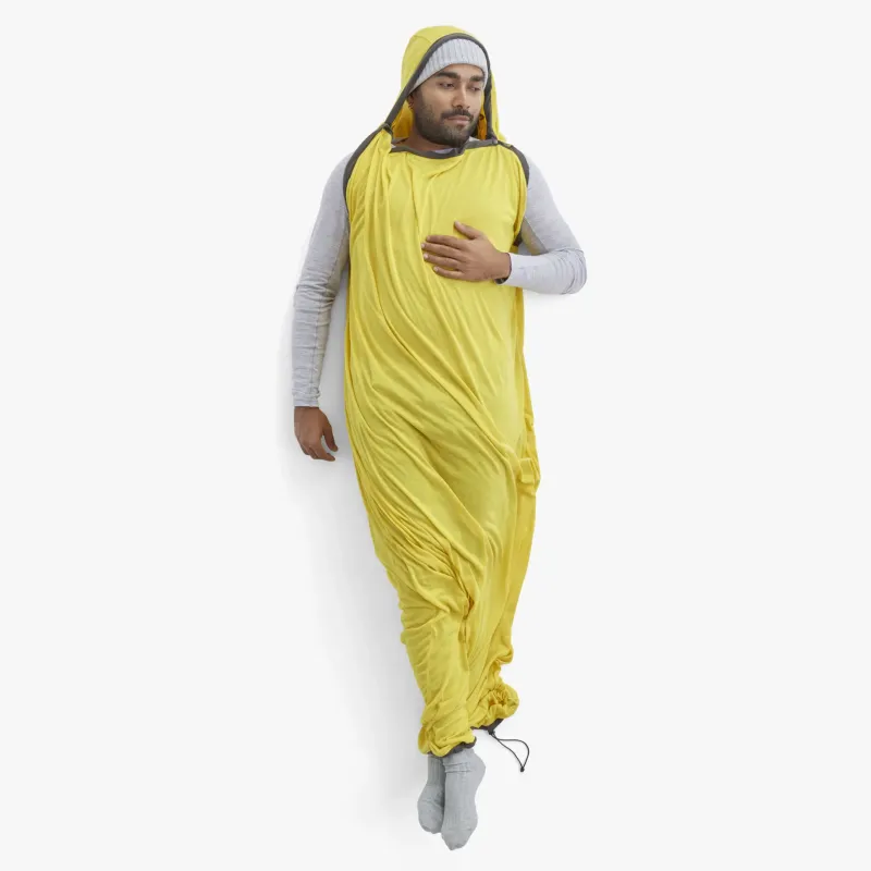 Sea To Summit Sleep Accessories-Reactor Sleeping Bag Liner - Mummy with Drawcord - Compact