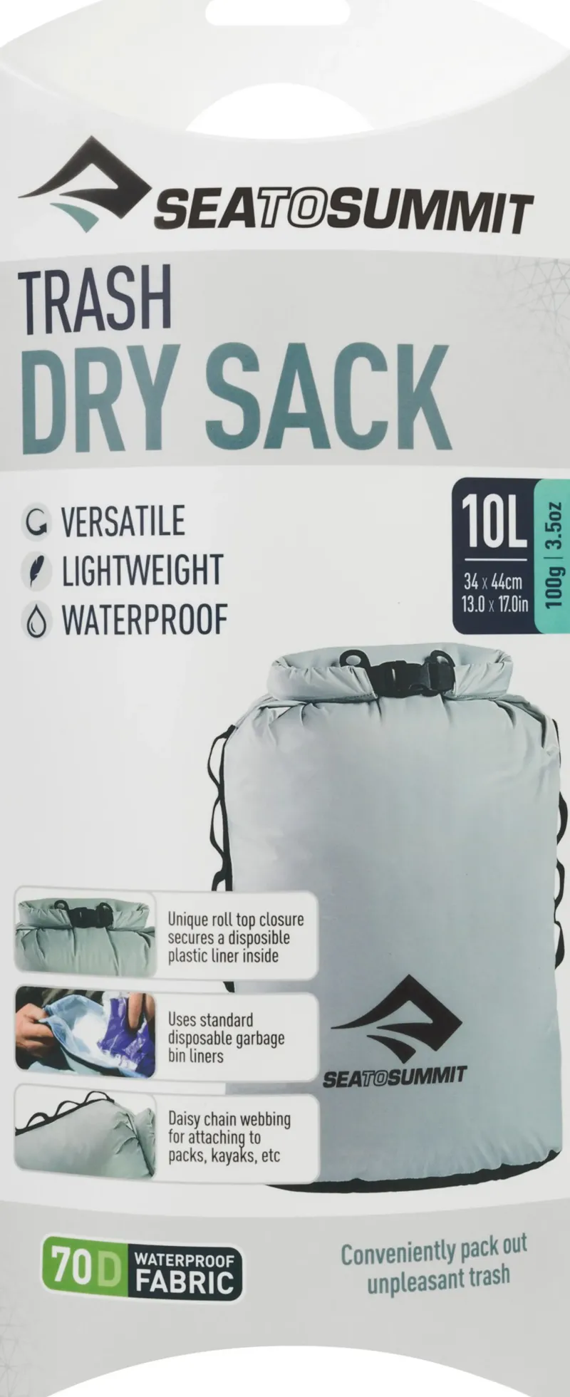 Sea To Summit Plates, Bowls, Cups & Utensils-Trash Dry Sack - 10L