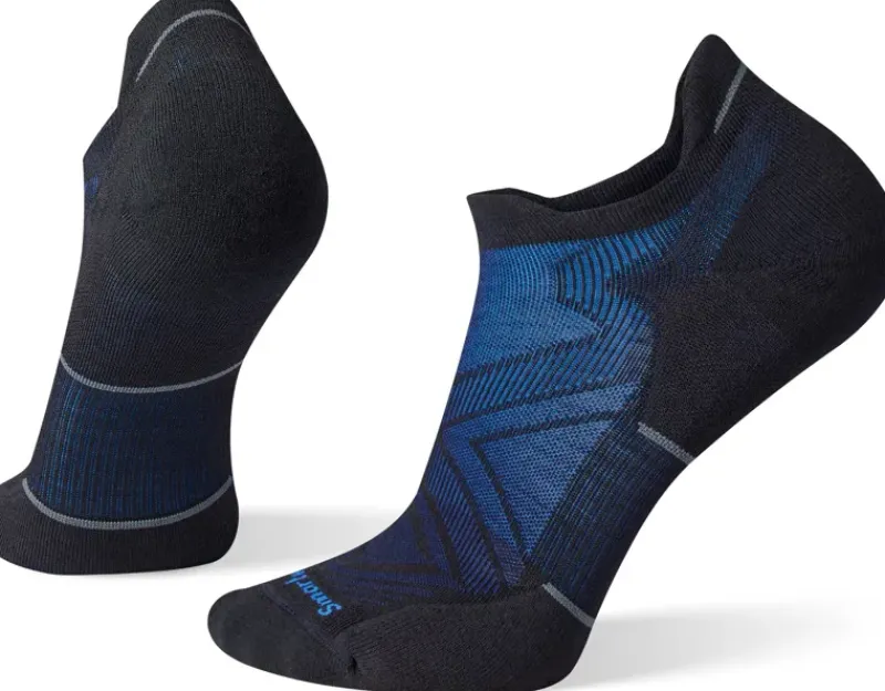 Smartwool Socks|Socks-Mens Run Targeted Cushion Low Ankle Socks - Black