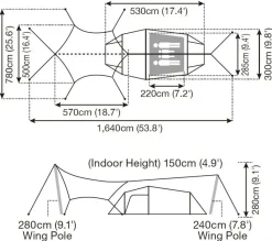 Snowpeak Family & Leisure Tents-Snow Peak Entry Pack TT Tent and Tarp