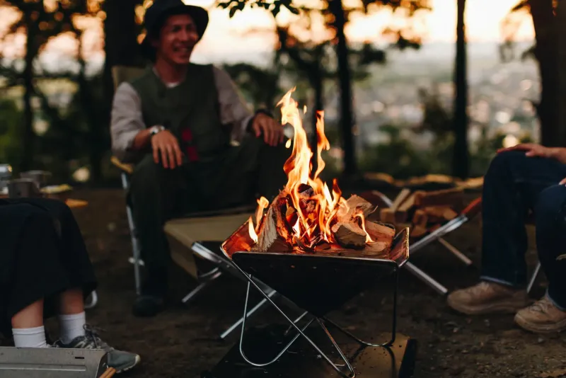 Snowpeak Family & Group Stoves-Snow Peak Pack and Carry Fireplace - L