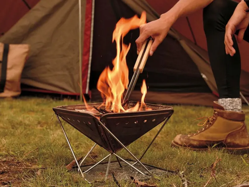 Snowpeak Family & Group Stoves-Snow Peak Pack and Carry Fireplace - S