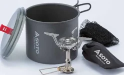 Soto Lightweight Stoves-New River Pot and Amicus Stove Combo