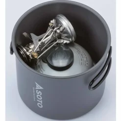 Soto Lightweight Stoves-New River Pot and Amicus Stove Combo