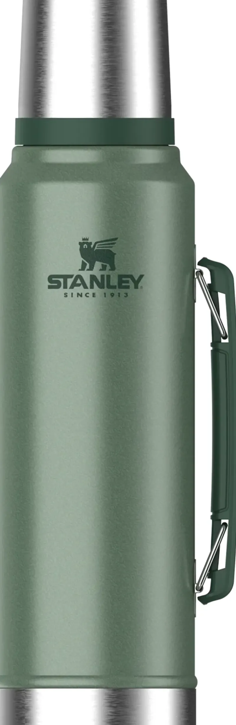 Stanley Coffee Mugs & Flasks-Legendary Classic Bottle - 1.0L - Hammertone Green