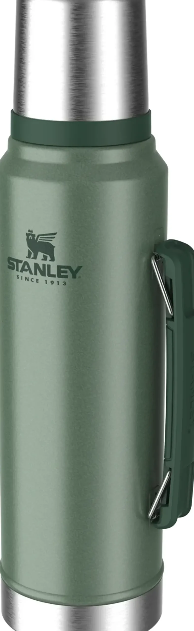 Stanley Coffee Mugs & Flasks-Legendary Classic Bottle - 1.0L - Hammertone Green
