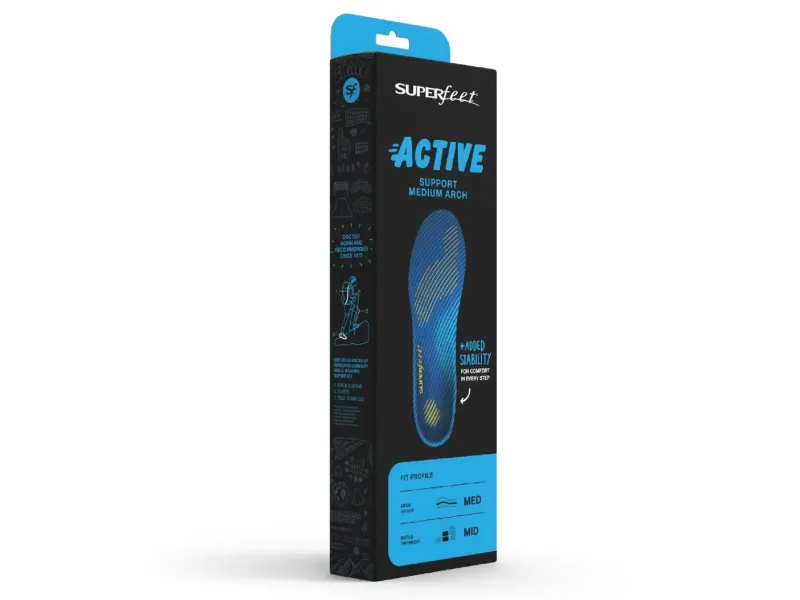 Superfeet Footbeds & Insoles-Active Support Medium Arch Insoles