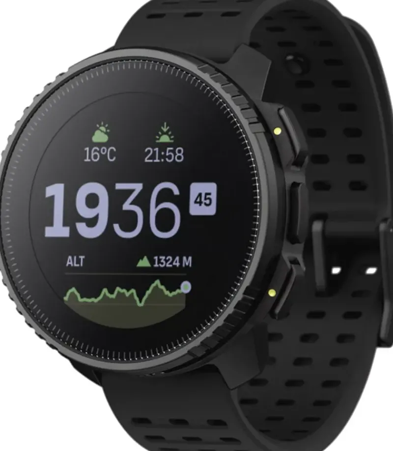 Suunto Wearable Tech-Solar Vertical Sports Watch - All Black-Stainless Steel