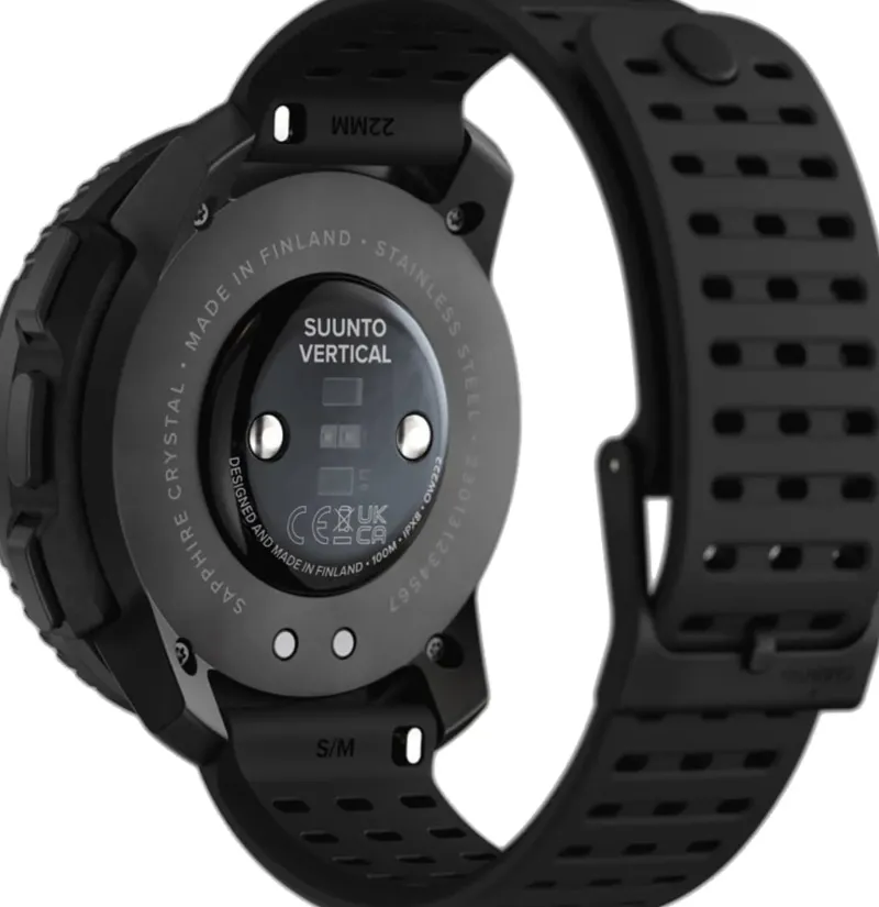 Suunto Wearable Tech-Solar Vertical Sports Watch - All Black-Stainless Steel