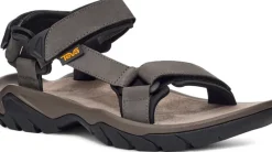 Teva Hiking Shoes & Boots|Sandals-Mens Terra Fi 5 Universal Leather Sandals - Dark Gull Grey