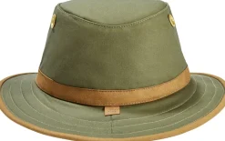 Tilley Hats-Outback Hat - Green - British Tan