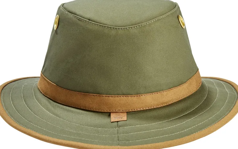 Tilley Hats-Outback Hat - Green - British Tan