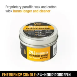 UCO Lights & Lanterns|Lighting-Emergency Candle Lantern Paraffin - 24 Hour