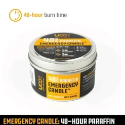 UCO Lights & Lanterns|Lighting-Emergency Candle Lantern Paraffin - 48 Hour