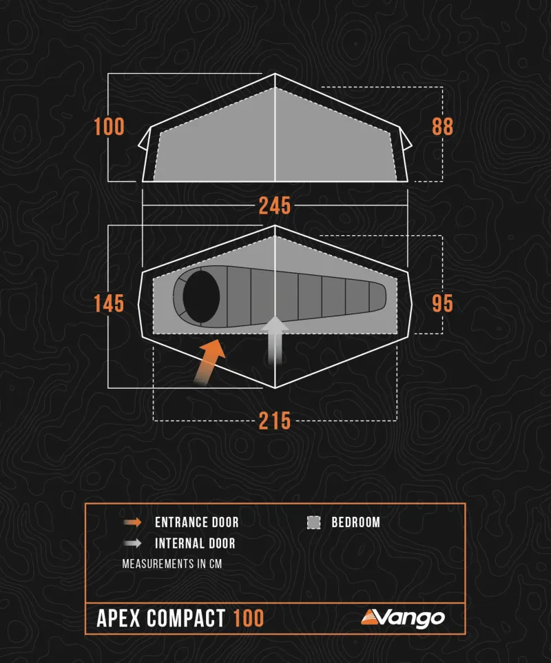 Vango Backpacking & Lightweight Tents-Apex Compact 100 Tent