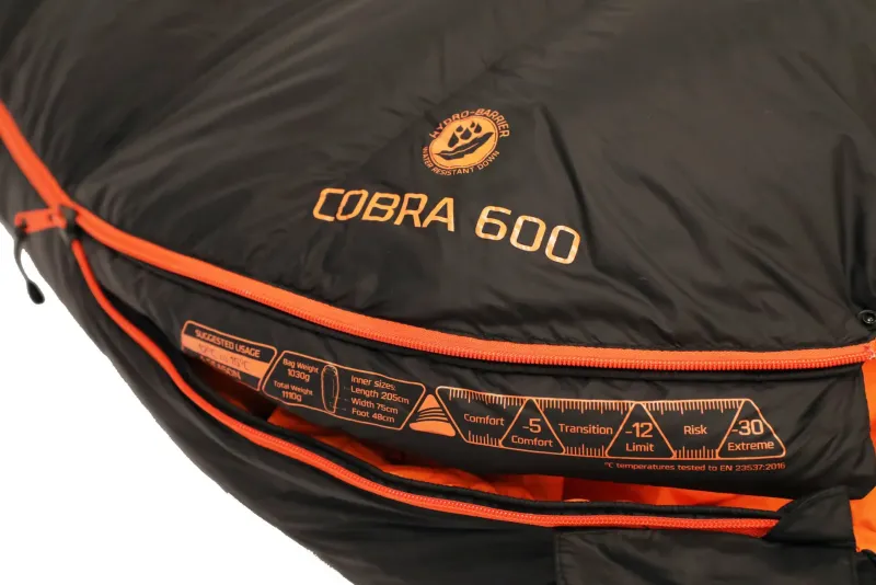 Vango Backpacking & Lightweight Sleeping Bags-Cobra 600 Sleeping Bag