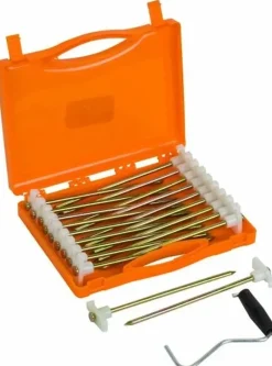 Vango Tent Pegs-Groundbreaker Glow Peg Set