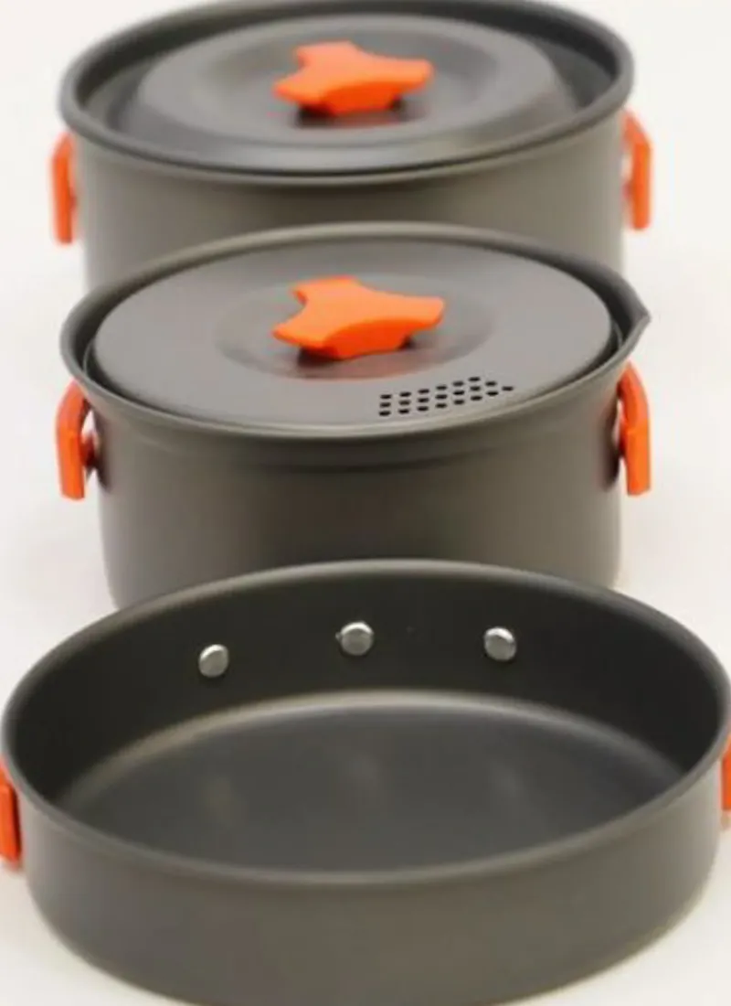 Vango Pots, Pans & Kettles-Hard Anodised 2 Person Cook Kit