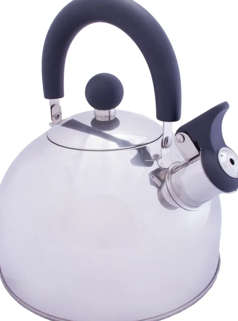 Vango Pots, Pans & Kettles-2L Stainless Steel Kettle with Folding Handle