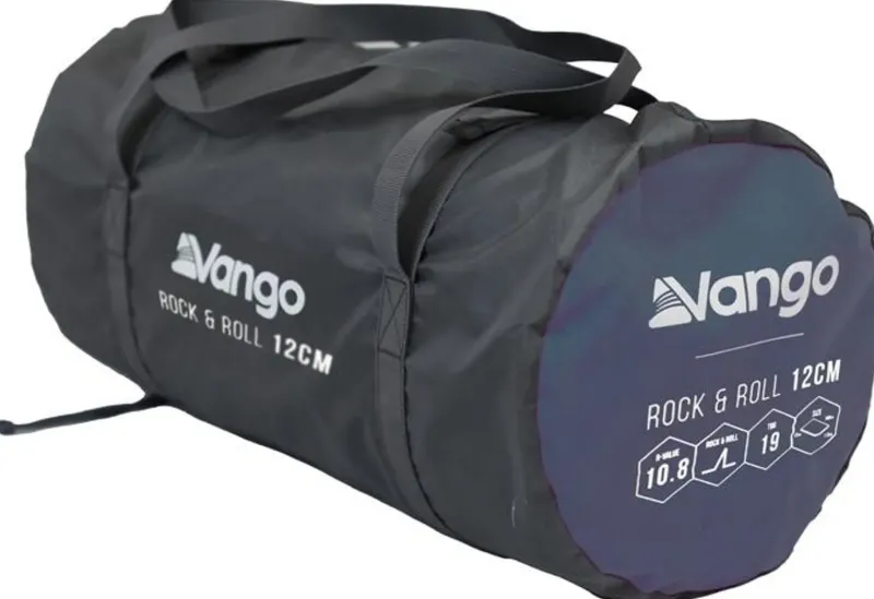 Vango Family & Leisure Camp Beds And Sleeping Mats-Rock n Roll 12cm Self Inflating Mat