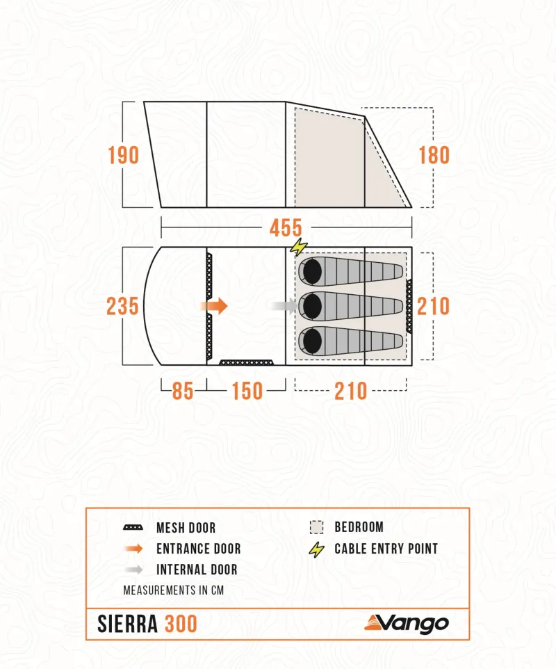 Vango Family & Leisure Tents-Sierra 300 Tent