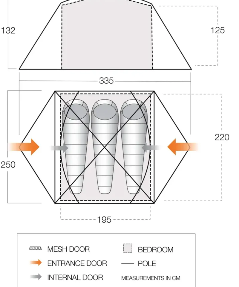 Vango Backpacking & Lightweight Tents-Tryfan 300 Tent