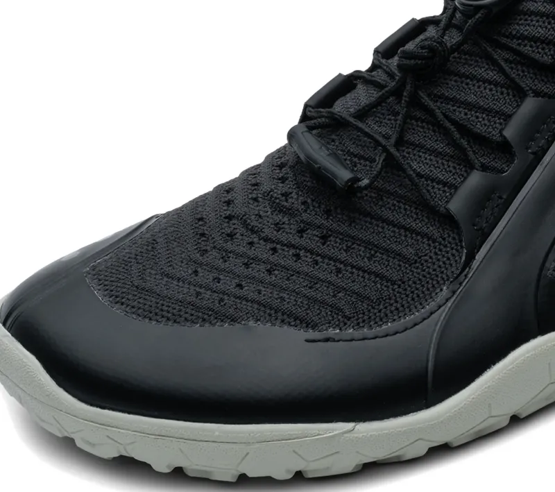 Vivobarefoot Running Shoes-Mens Primus Trail Knit FG Shoes - Obsidian-Sandstone