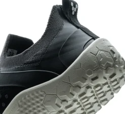 Vivobarefoot Running Shoes-Mens Primus Trail Knit FG Shoes - Obsidian-Sandstone