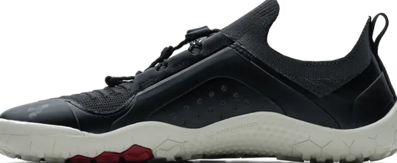 Vivobarefoot Running Shoes-Womens Primus Trail Knit FG Shoes - Obsidian-Sandstone