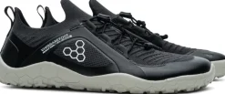 Vivobarefoot Running Shoes-Womens Primus Trail Knit FG Shoes - Obsidian-Sandstone