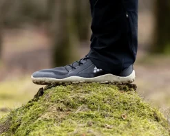 Vivobarefoot Hiking Shoes & Boots|Running Shoes-Womens Primus Trail Knit FG Shoes - Obsidian-Obsidian