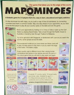 Wildcard Games Games|Travel Accessories-Mapominoes - The Ultimate Geography Game - Asia