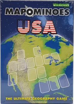 Wildcard Games Games|Travel Accessories-Mapominoes - The Ultimate Geography Game - USA