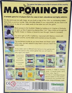 Wildcard Games Games|Travel Accessories-Mapominoes - The Ultimate Geography Game - USA