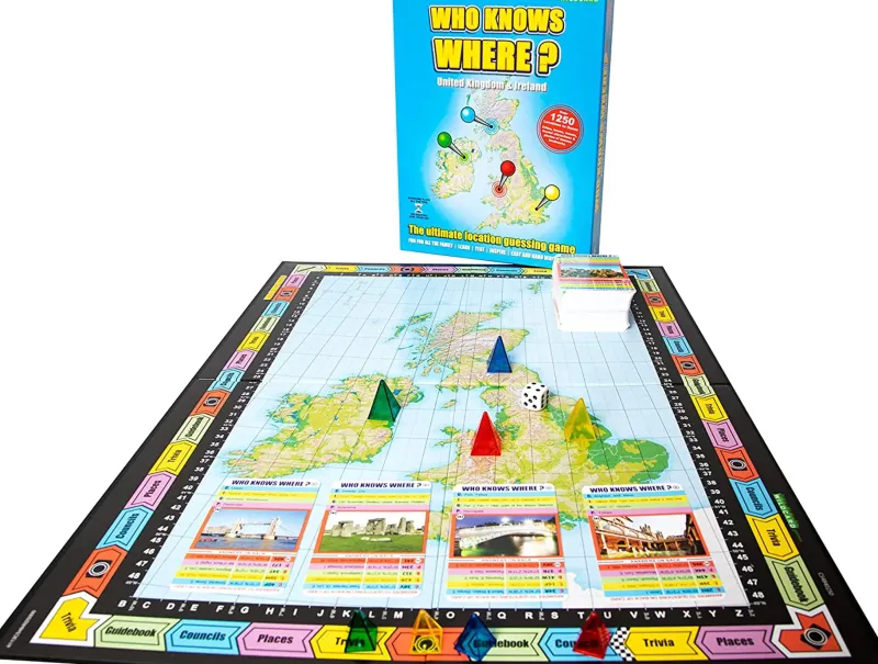 Wildcard Games Travel Accessories|Games-Who Knows Where - UK and Ireland Game