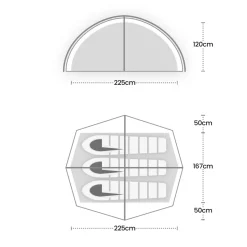 Wild Country Backpacking & Lightweight Tents-Helm Compact 3 Tent