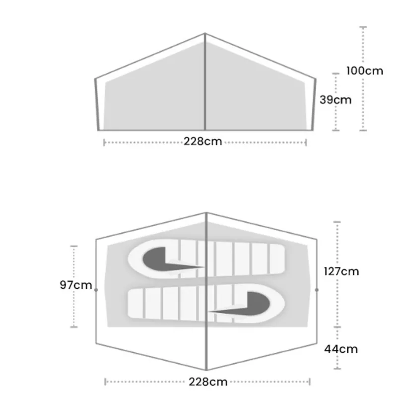 Wild Country Backpacking & Lightweight Tents-Norte Compact 2 Tent