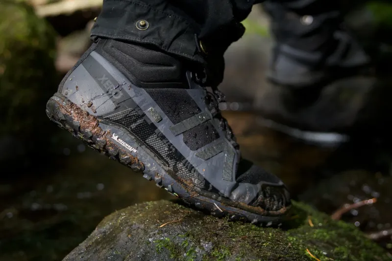Xero Shoes Hiking Shoes & Boots|Mid Height Boots-Mens Scrambler Mid II WP Boot - Black-Asphalt
