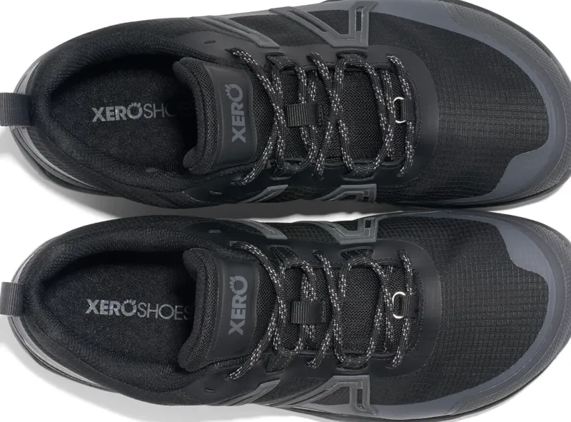 Xero Shoes Hiking Shoes & Boots|Walking Shoes-Mens Scrambler Trail Low WP Shoe - Black-Asphalt